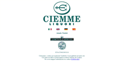 Desktop Screenshot of ciemmeliquori.com